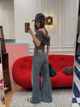 MM6 Maison Margiela BLUE DISTRESSED JEANS