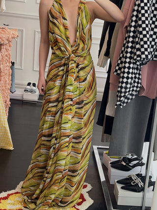 CHRISTOPHER ESBER - FOLIA INTERLOCKED SILK DRESS