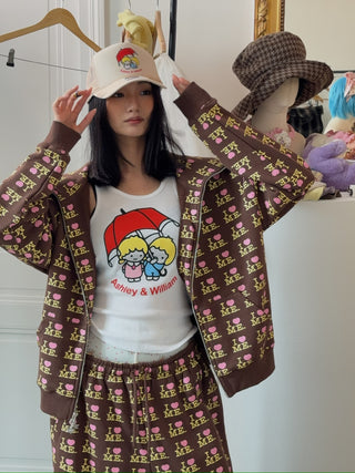 ASHLEY WILLIAMS - Butterfly Hoodie in I Heart Me Choco