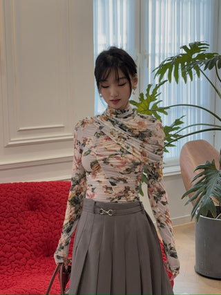 MAGDA BUTRYM - BLOUSE / CREAM FLORAL PRINT