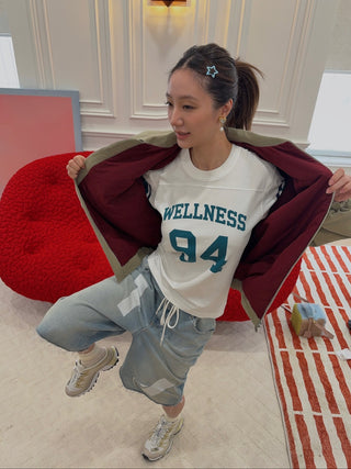 SPORTY & RICH - Wellness 94 Rugby Tee in White