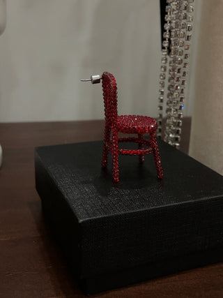 AREA NYC Crystal Chair Earring