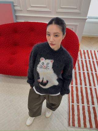 Magliano Gattone Mohair Knit Sweater