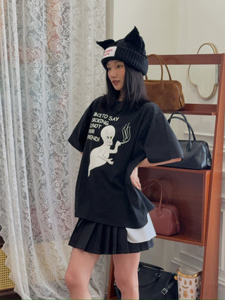 ASHLEY WILLIAMS - T-Shirt in Ghost