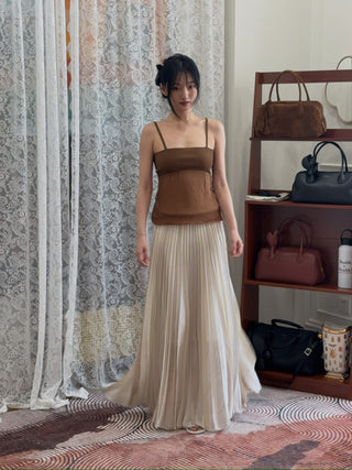 CHRISTOPHER ESBER - Entwined Ribbon Knit Skirt in White