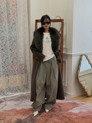 YVES SALOMON MANTEAU 119CM LIANE