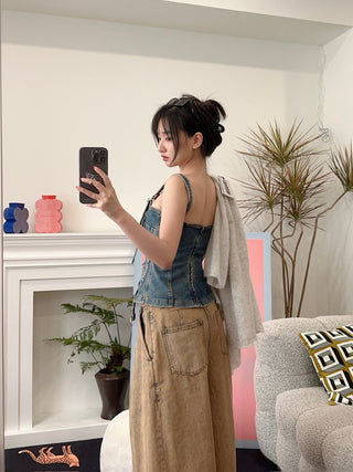 BLUMARINE DENIM TOP