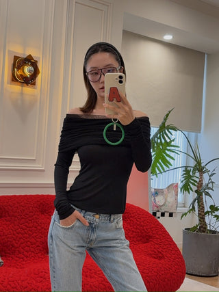 CHRISTOPHER ESBER - Sonora Veiled Top in Black