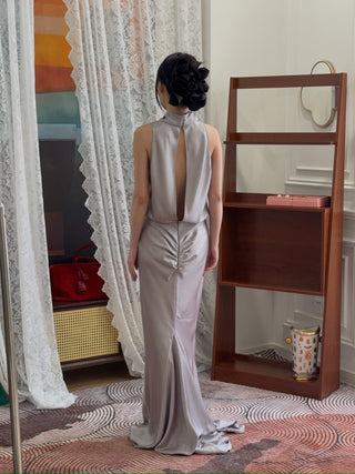 THE ANDAMANE TABITA SLEVELESS DETAILED MAXI DRESS