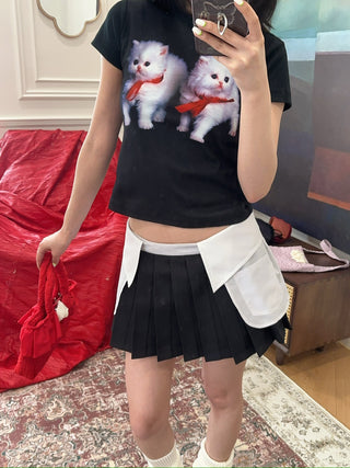ASHLEY WILLIAMS COLLAR MINI SKORT