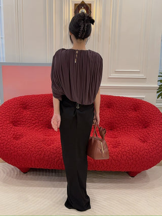 MAGDA BUTRYM - BLOUSE in BORDEAUX