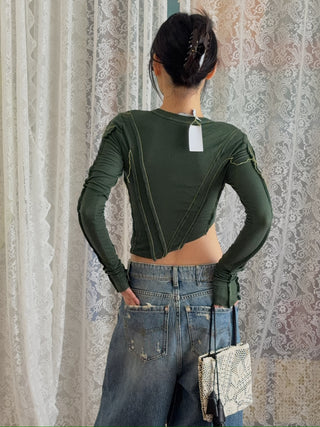 SAMI MIRO VINTAGE ASYMMETRIC LONG SLEEVE TEE