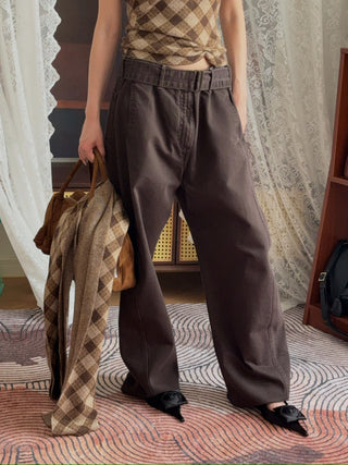 MAGDA BUTRYM - Denim Pants in Brown