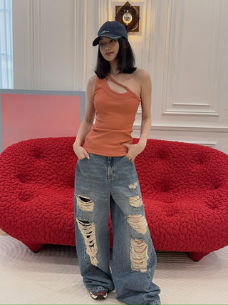 BLUMARINE - DENIM BOYFRIEND