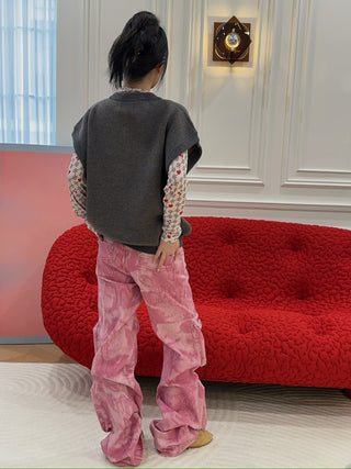 BLUMARINE Chiné Camouflage Print Cargo Pants