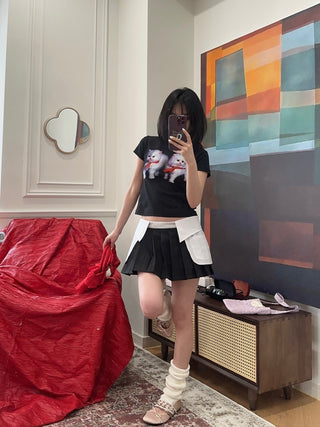 ASHLEY WILLIAMS COLLAR MINI SKORT