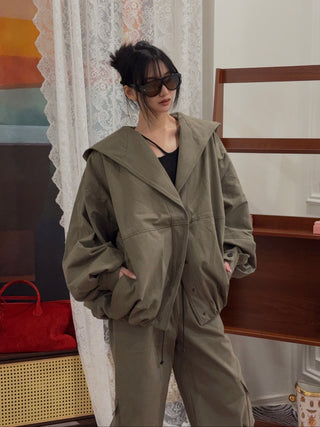 THE MANNEI - Oversized Jacket in Khaki
