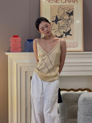 AERON - Leda Sleeveless Top Champagne in Beige