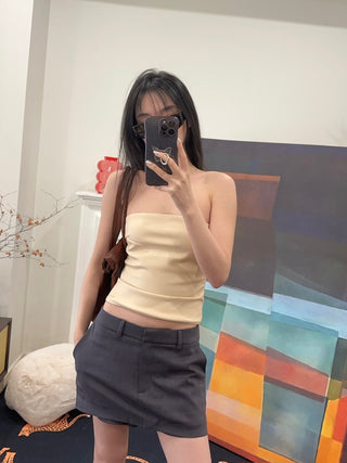 CULTNAKED BUSY SKORT IN GREY