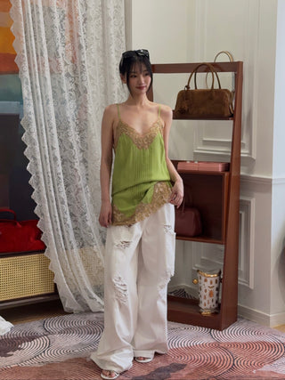 BLUMARINE - Boyfriend Jeans in White Pearl