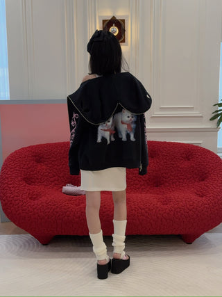 ASHLEY WILLIAMS HAPPY MANGA BUTTERFLY HOODIE