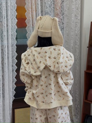 LOVERBOY - CHUNKY RABBIT BEANIE in ECRU