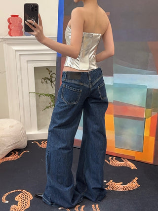 CULTNAKED Denim Nerd pants in Navy
