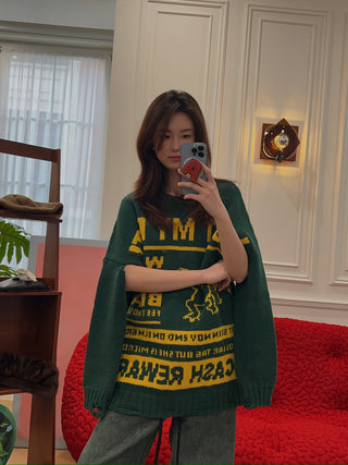 MM6 Maison Margiela INTARSIA-KNIT SWEATER