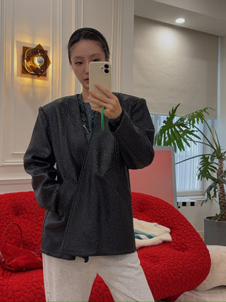DANIELE CARLOTTA - Oversized Jacket in Black