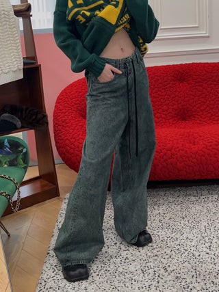 MM6 Maison Margiela NUMERIC DENIM TROUSERS