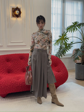 MAGDA BUTRYM - BLOUSE / CREAM FLORAL PRINT