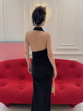 THE ANDAMANE STELLA MAXI DRESS - TURTLENECK OPEN BACK