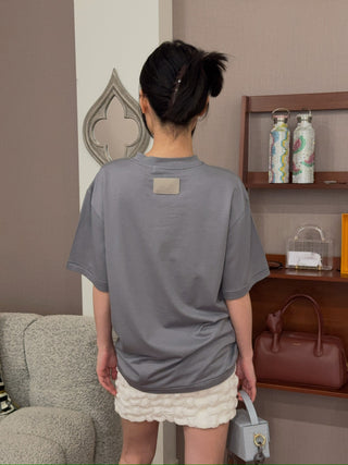AYA MUSE - Boxy T-shirt in Grey