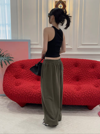 ROKH Ribbed Cropped Tank Top