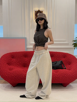 MAGDA BUTRYM - Knotted tank top in brown