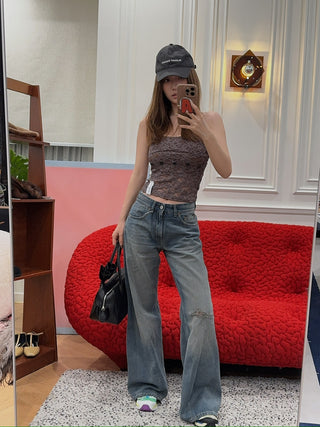 MM6 Maison Margiela BLUE DISTRESSED JEANS