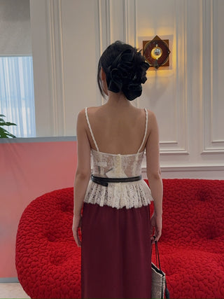 RXQUETTE - Dentelle Bodice Top in Ivory