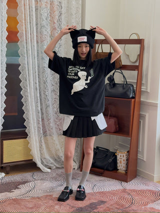LOVERBOY - CHUNKY EARS BEANIE in Black