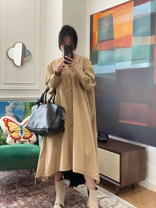 A.W.A.K.E. TRENCH W/ PLEATED BACK INSERT
