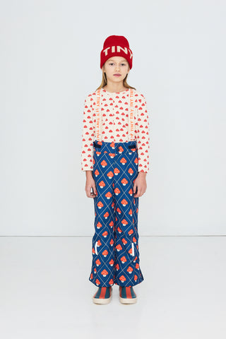 TINY COTTON - Mushrooms Snow Pant in Light Navy