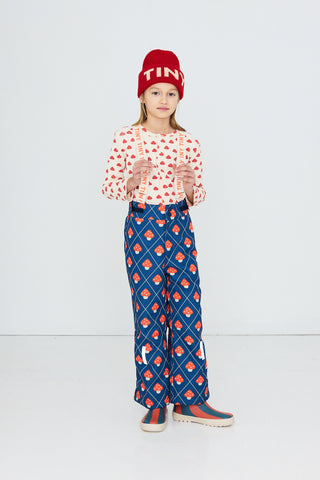 TINY COTTON - Mushrooms Snow Pant in Light Navy