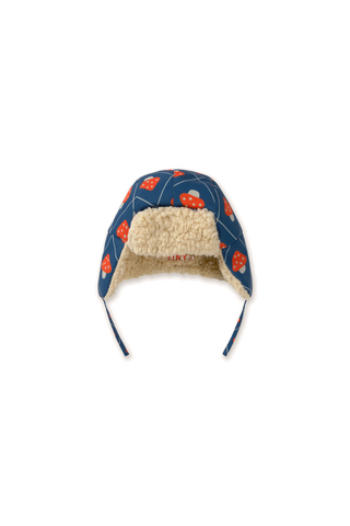 TINY COTTON - Mushrooms Chapka in Light Navy