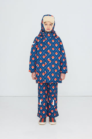 TINY COTTON - Mushrooms Snow Pant in Light Navy