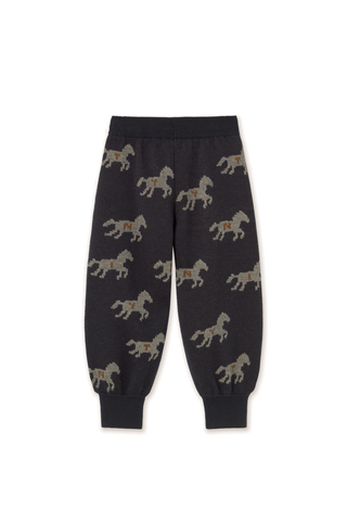 TINY COTTON - Horses Pant in Ink Blue