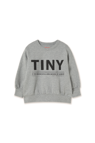 TINY COTTON - Tiny Logo Sweatshirt in Grey