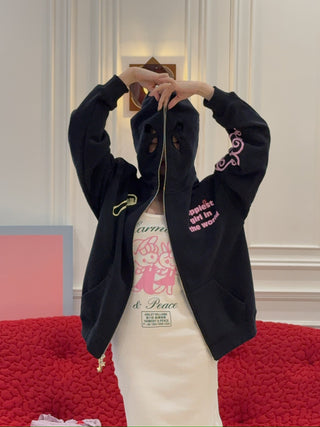 ASHLEY WILLIAMS HAPPY MANGA BUTTERFLY HOODIE