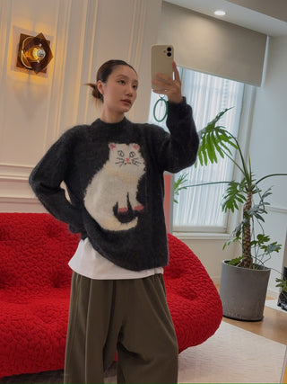 Magliano Gattone Mohair Knit Sweater