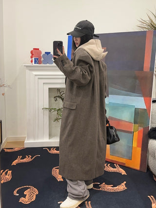 LESUGIATELIER WOOL TAILORED LONG COAT