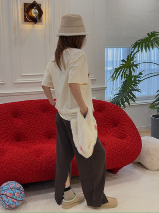 MM6 Maison Margiela OPEN PANTS BROWN