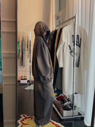 OPEN YY WASHED WIDE SWEATPANTS